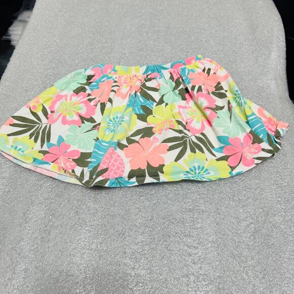 Toddler Girl's Tropical Floral Skort Skirt with Shorts 5T - Picture 4 of 6